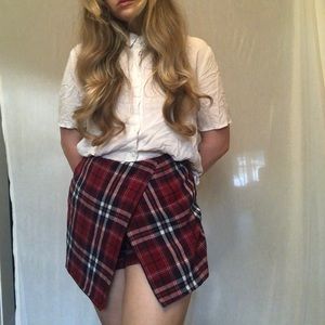 tartan skort